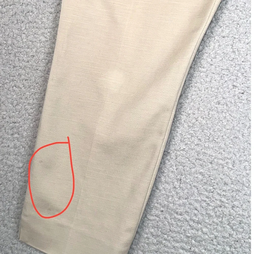 Kate Spade Davis Capri Pants Womens 6 Tan Khaki Stretch Ankle Trouser Casual